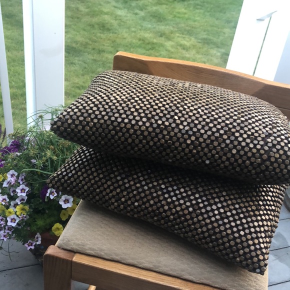 Restoration Hardware Beaded Accent Pillows (2) New - Picture 3 of 7